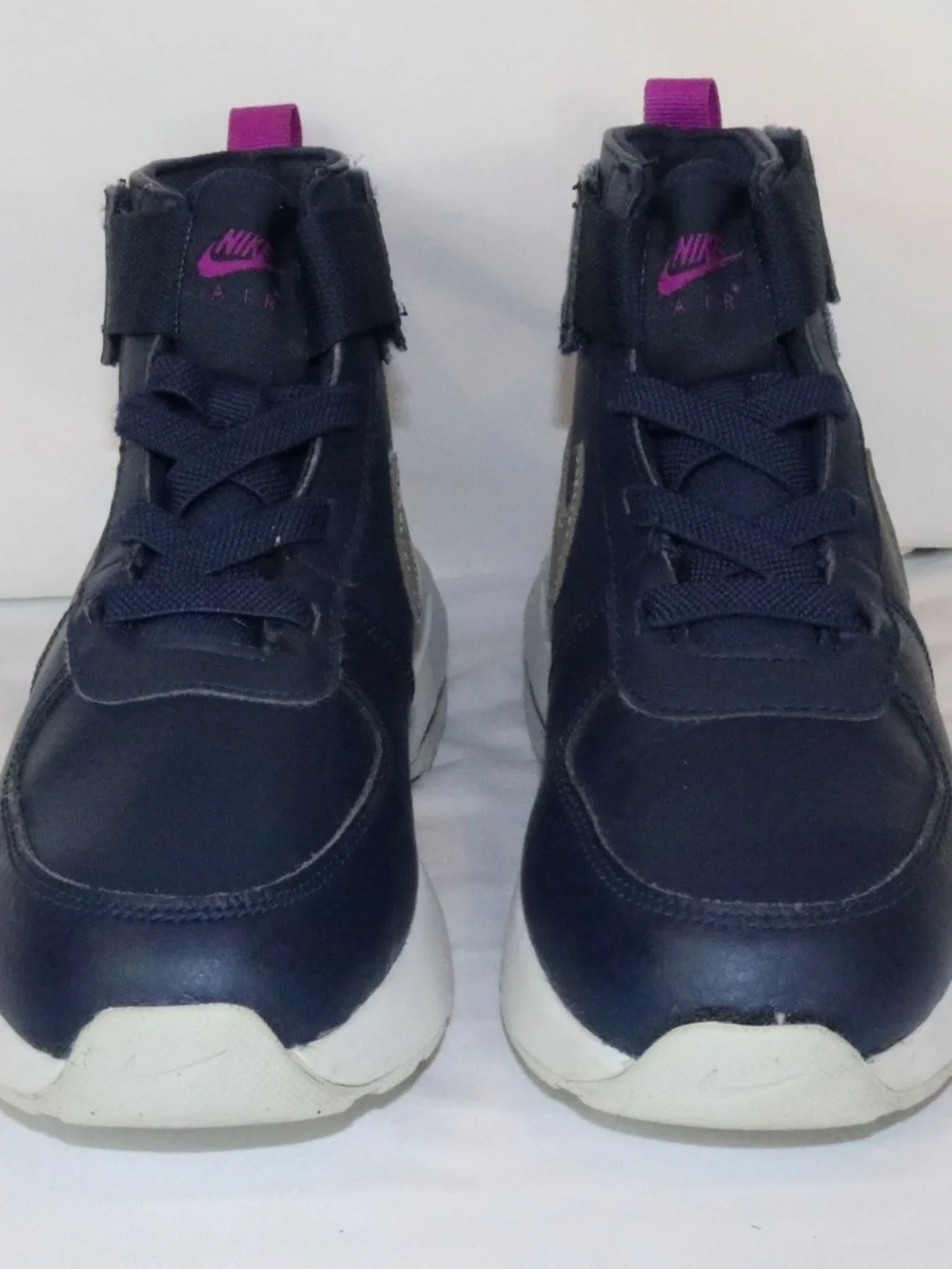 Nike Air Max Goaterra 2.0 GS Kids Sneakers Navy Pink High Top Size 3Y